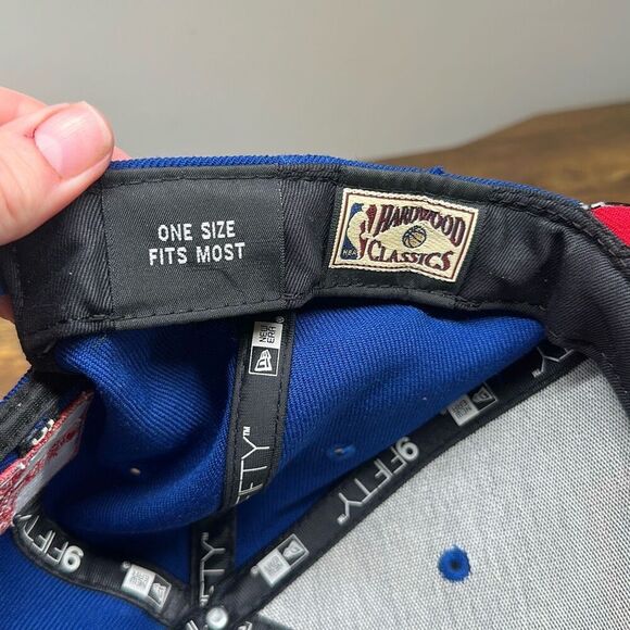 Washington Bullets Wool Basketball Cap Hat New Era 9Fifty Hardwood Classics - Picture 9 of 11